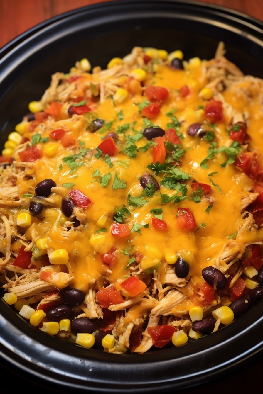 Southwest Crock pot Chicken and Rice