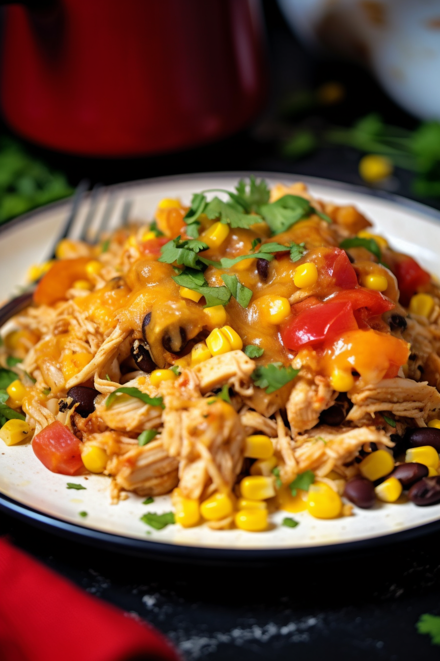 Southwest Crock pot Chicken and Rice