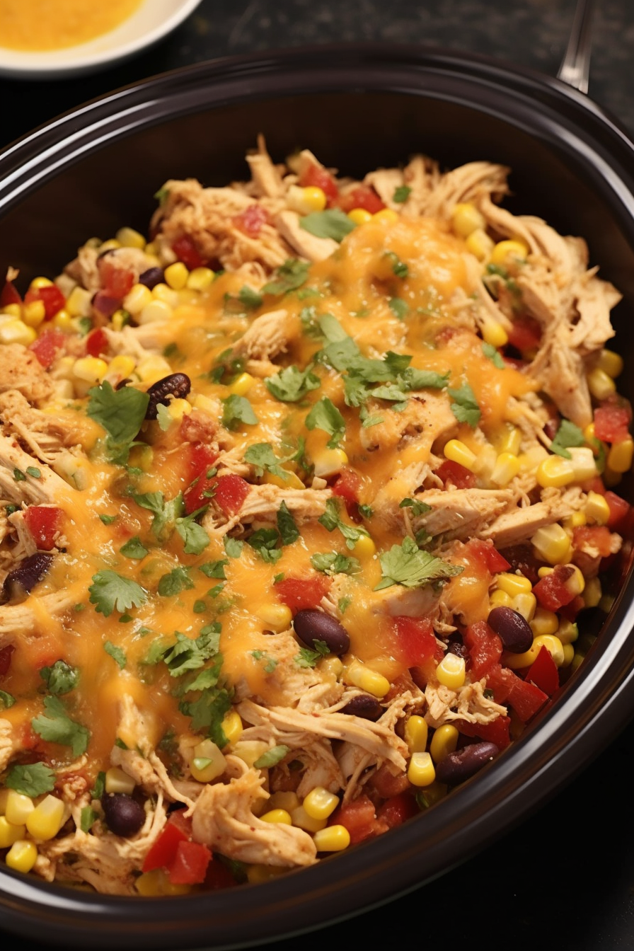 Southwest Crock pot Chicken and Rice