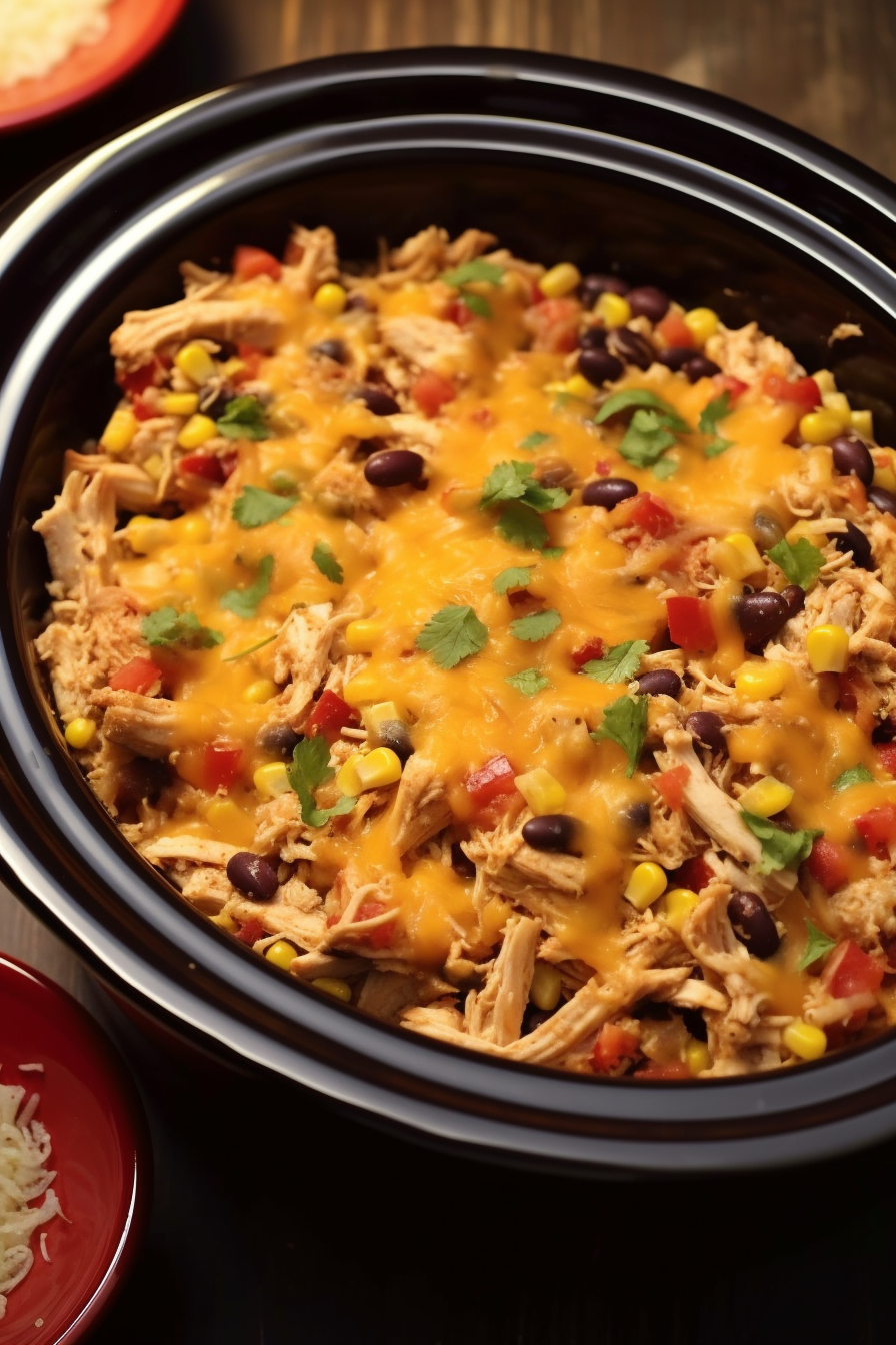 Southwest Crock pot Chicken and Rice