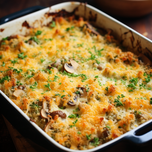 Stuffed Mushroom Casserole - That Oven Feelin