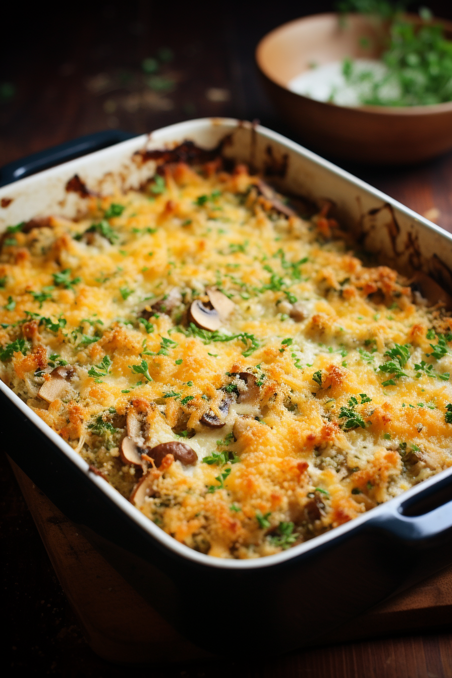 Stuffed Mushroom Casserole