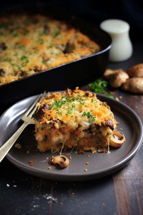 Stuffed Mushroom Casserole - That Oven Feelin