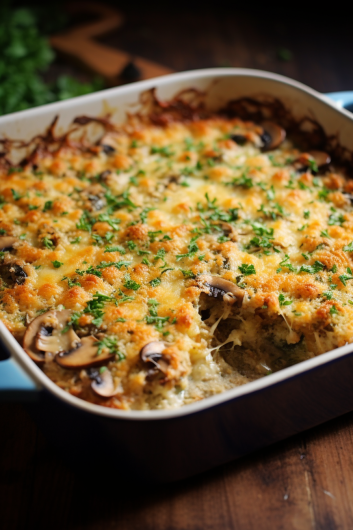 Stuffed Mushroom Casserole - That Oven Feelin