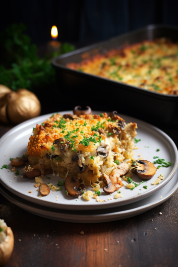 Stuffed Mushroom Casserole - That Oven Feelin
