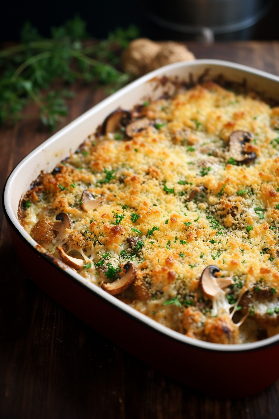 Stuffed Mushroom Casserole