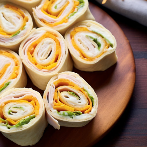 Turkey Cheddar Lunch Roll Ups