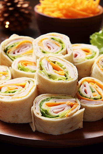 Turkey Cheddar Lunch Roll Ups - That Oven Feelin