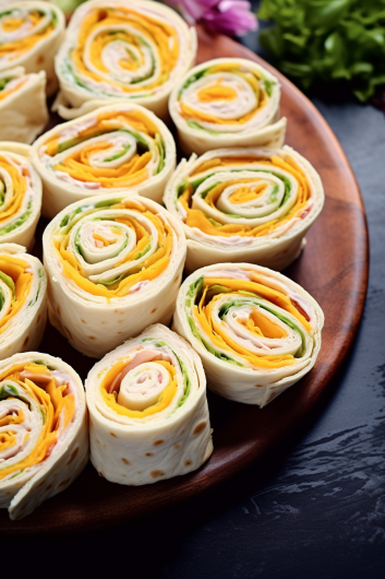 Turkey Cheddar Lunch Roll Ups - That Oven Feelin