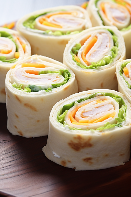 Turkey Cheddar Lunch Roll Ups - That Oven Feelin