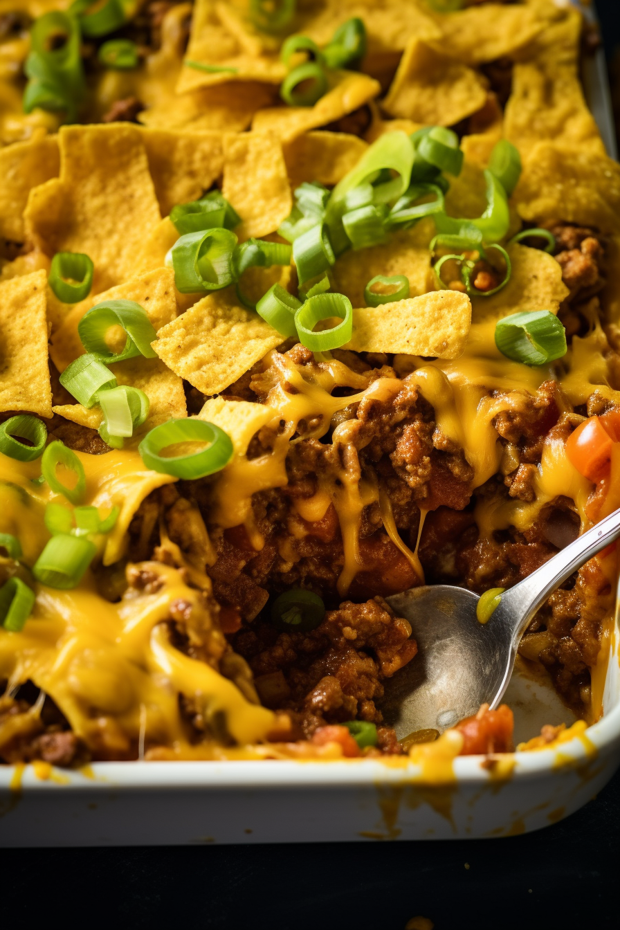 Walking Taco Casserole - That Oven Feelin