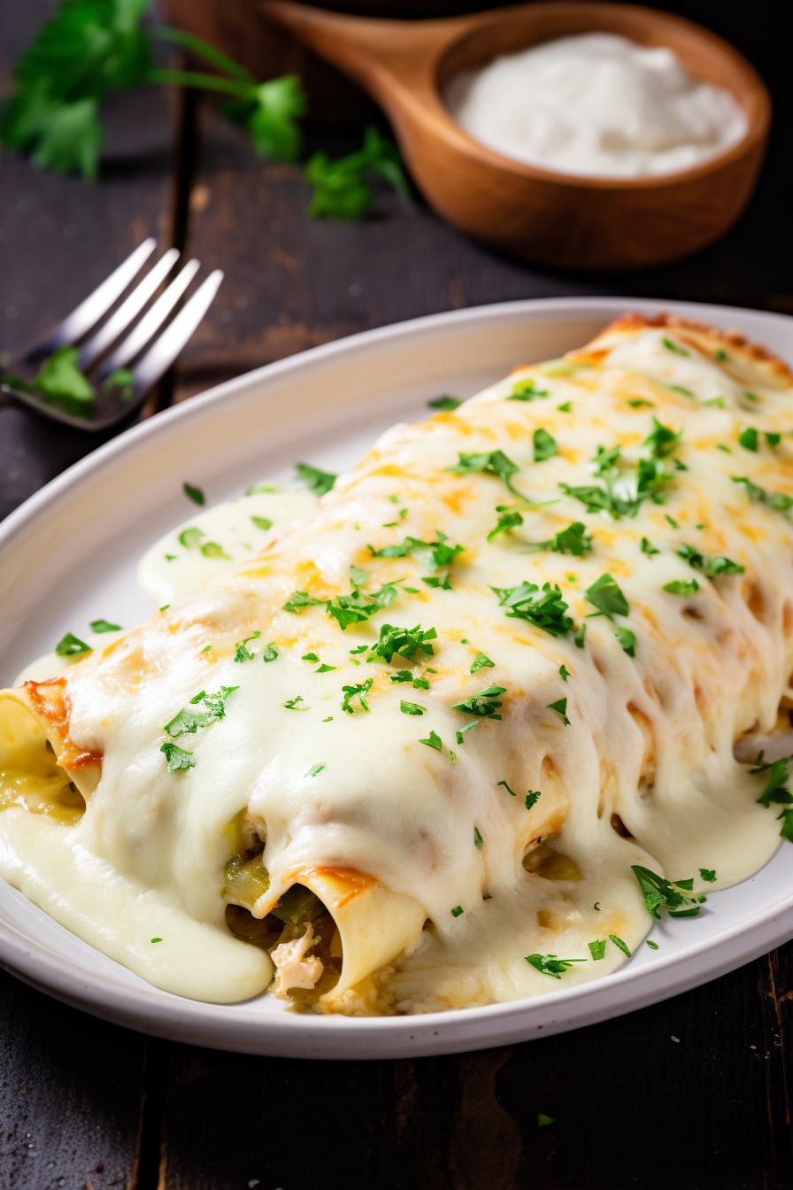 White Chicken Enchiladas