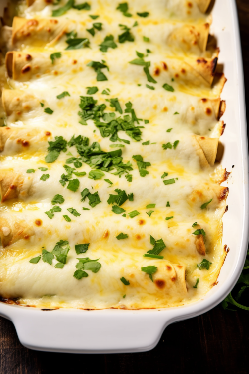 White Chicken Enchiladas - That Oven Feelin