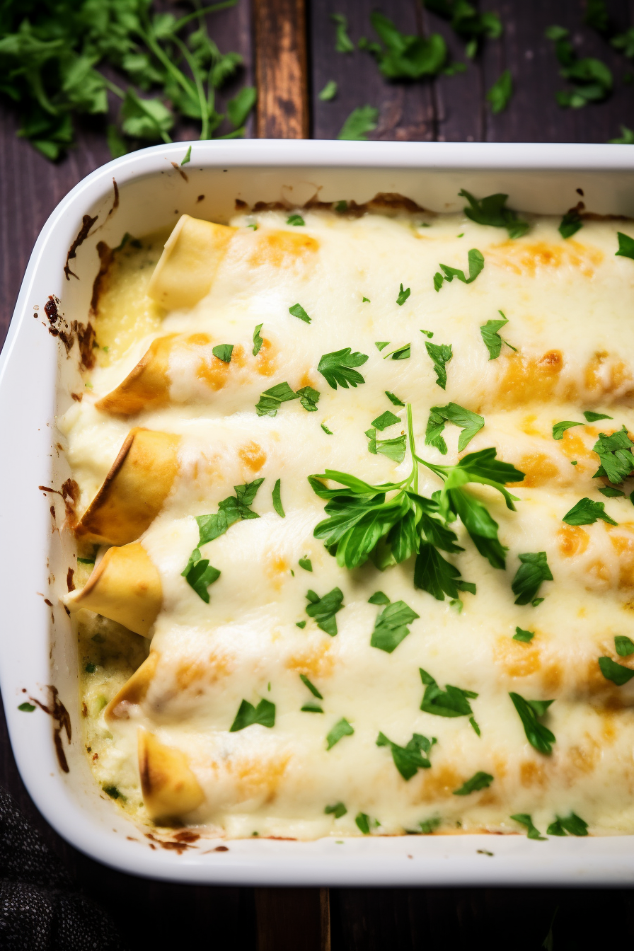 White Chicken Enchiladas