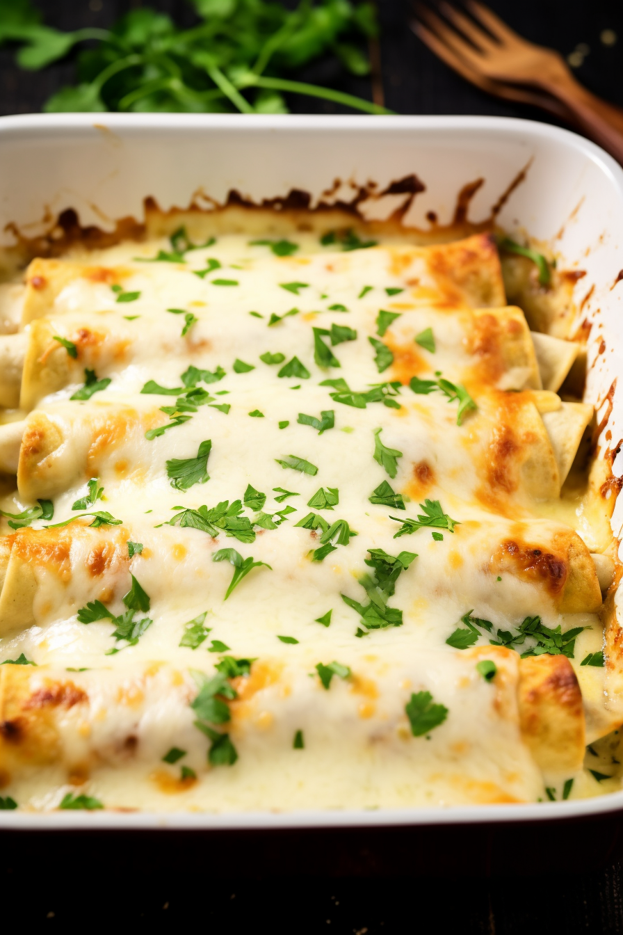 White Chicken Enchiladas