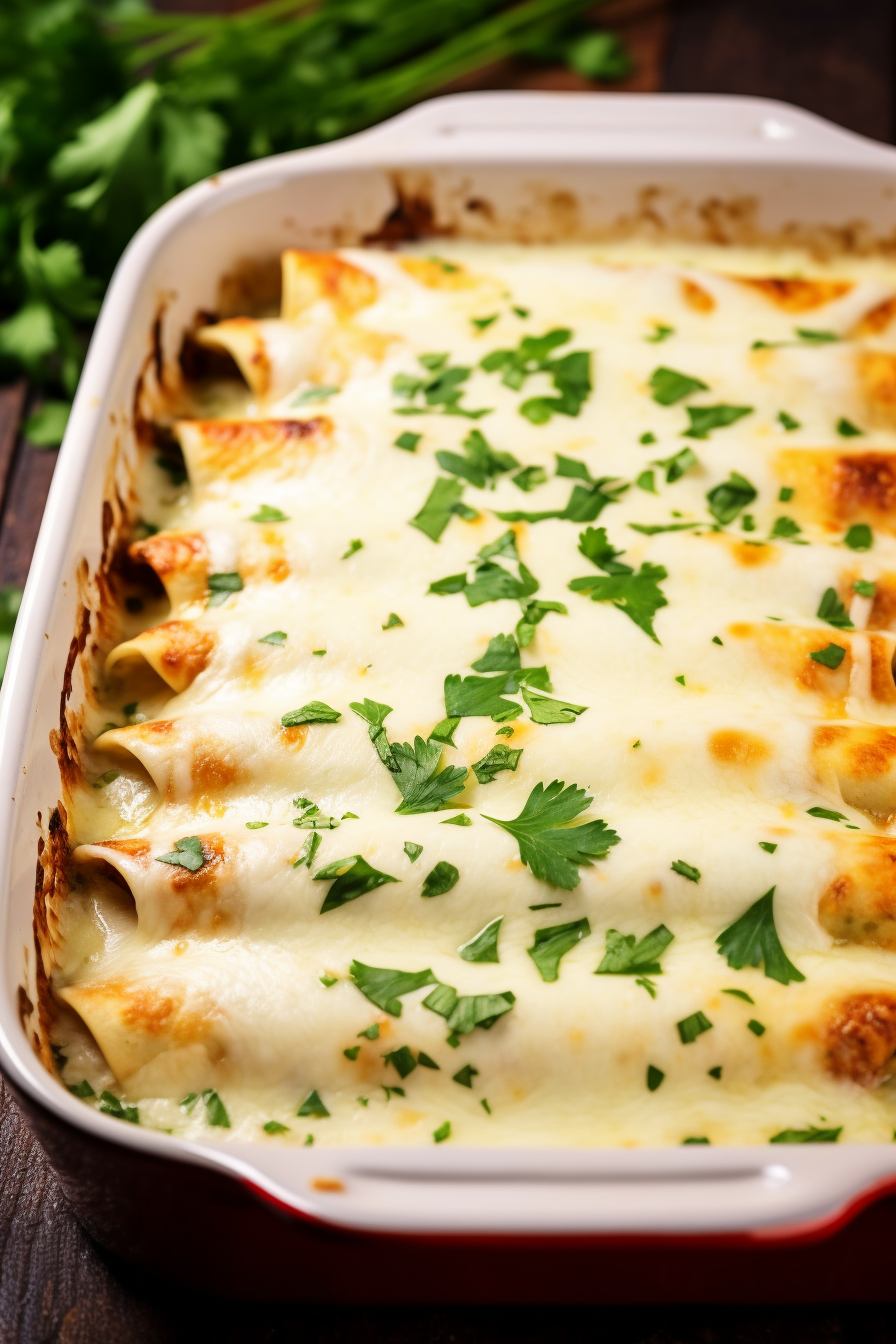 White Chicken Enchiladas