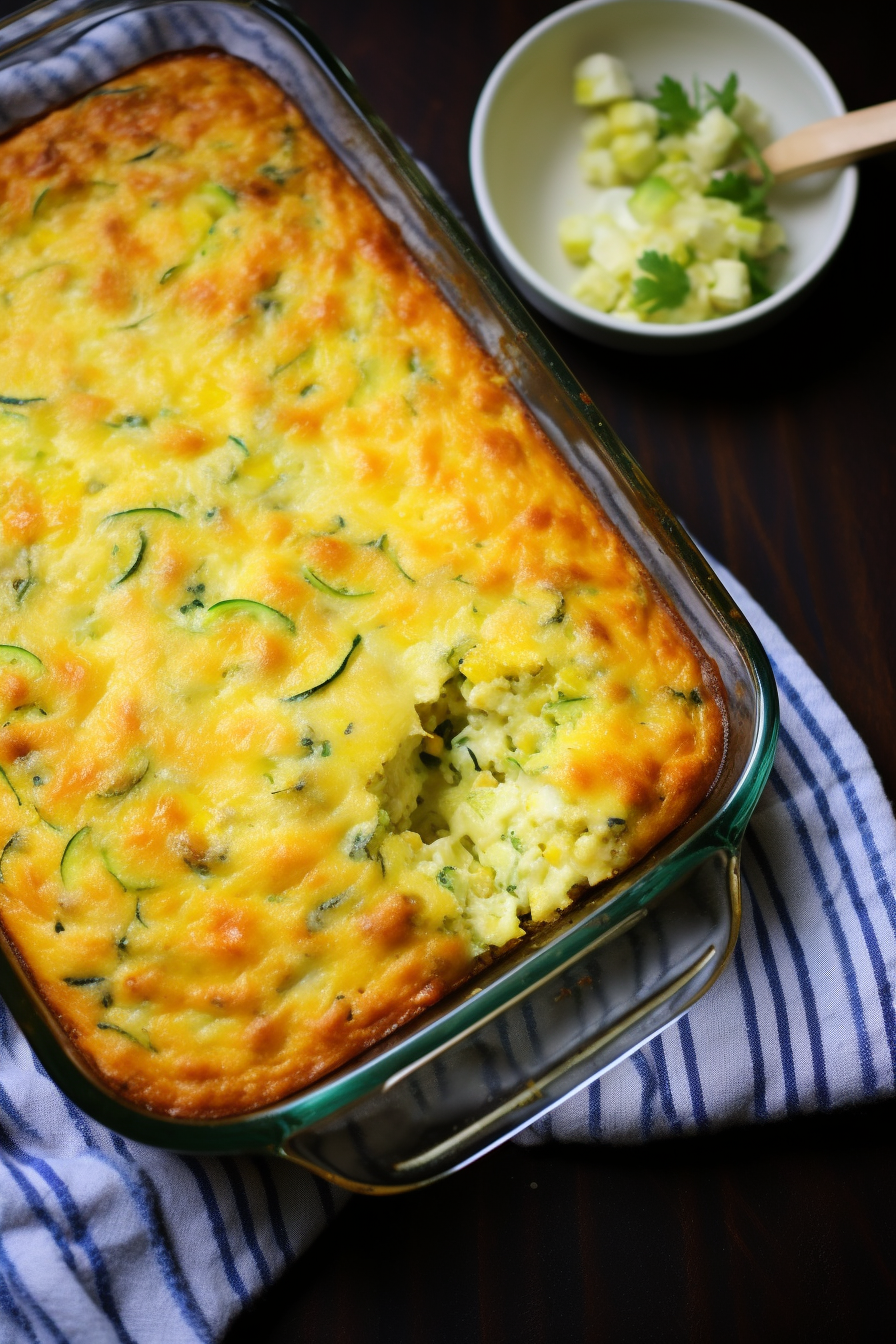 Zucchini Cornbread Casserole