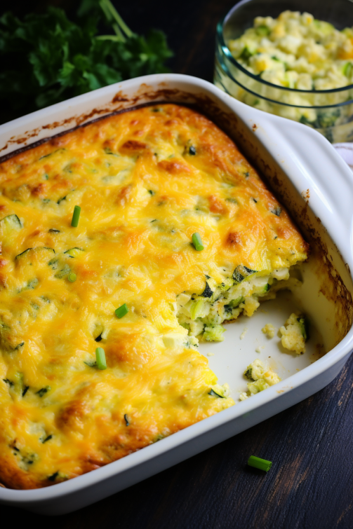 Zucchini Cornbread Casserole - That Oven Feelin