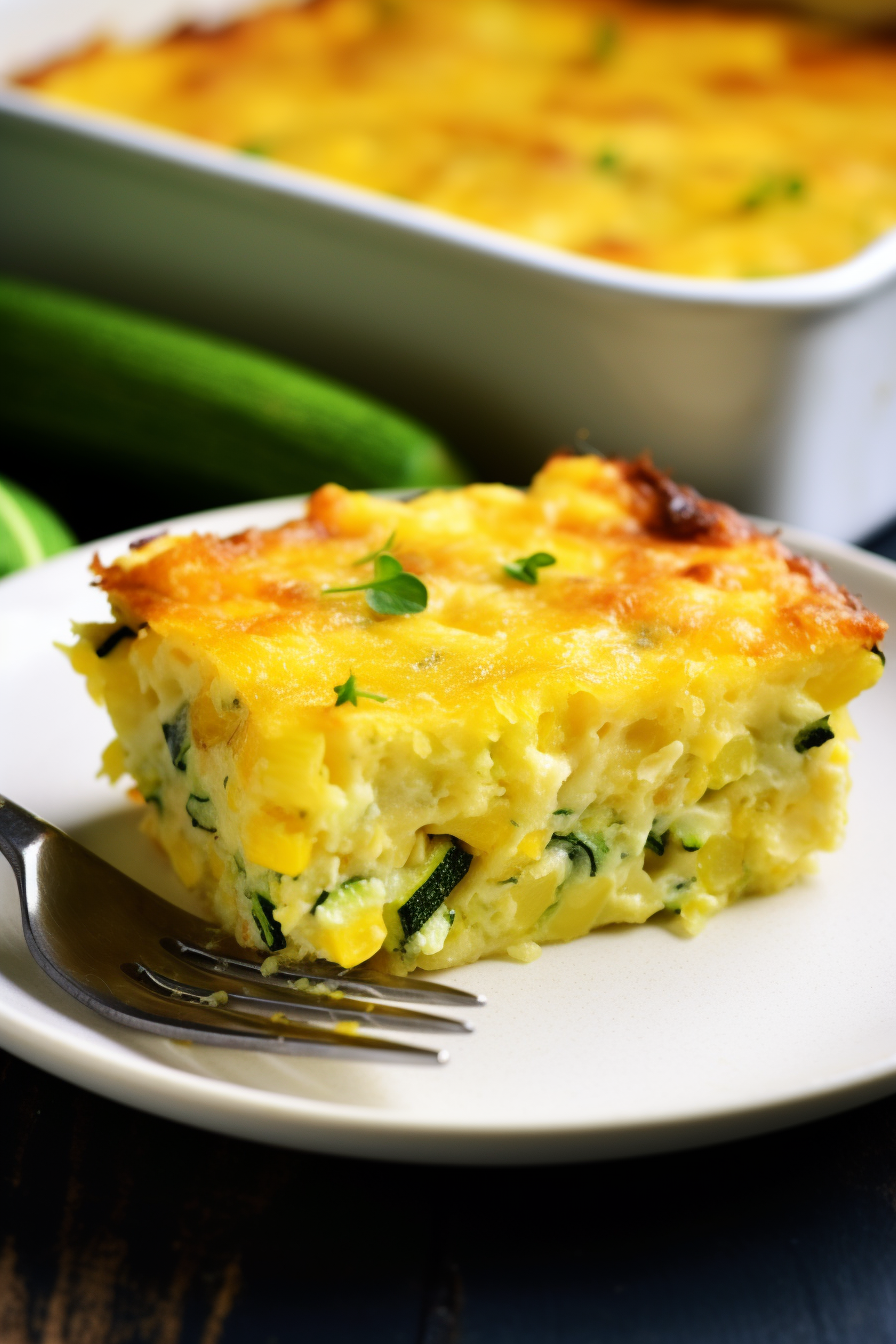 Zucchini Cornbread Casserole