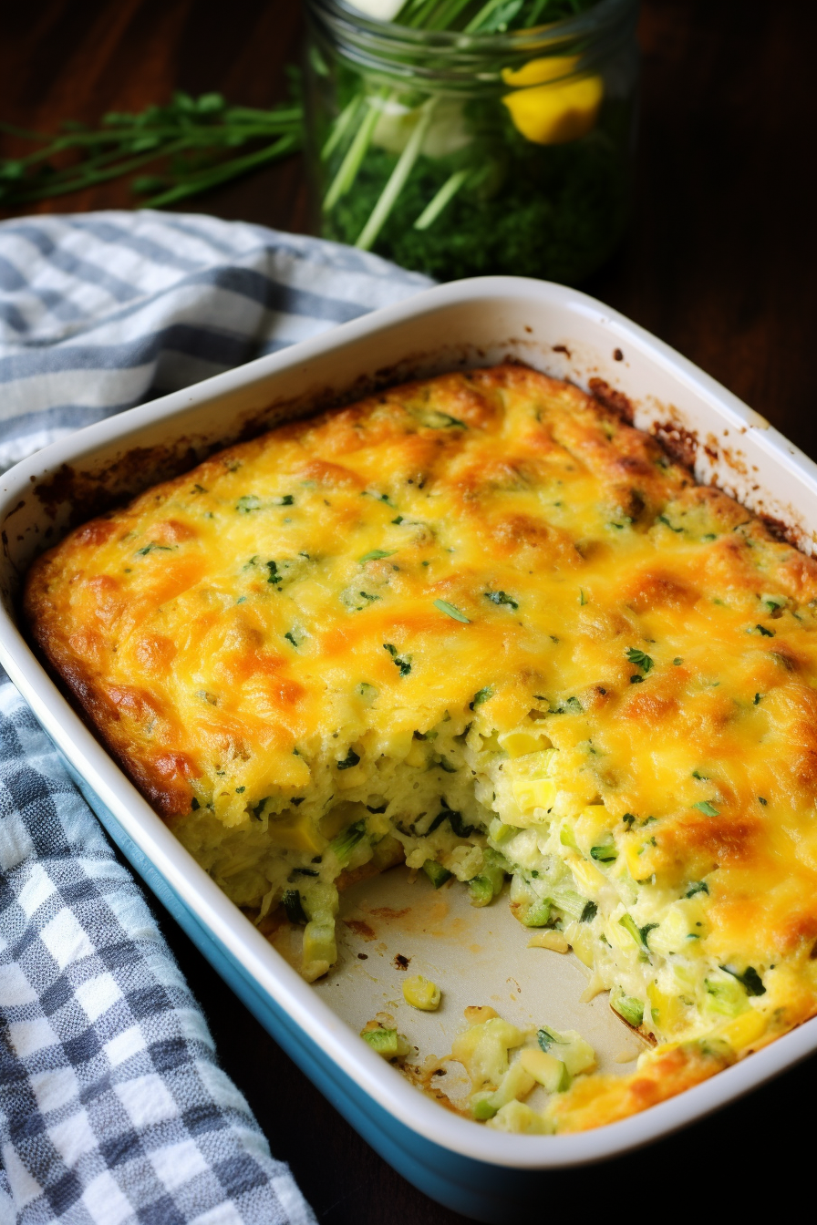 Zucchini Cornbread Casserole