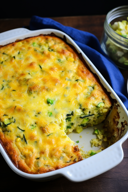 Zucchini Cornbread Casserole - That Oven Feelin