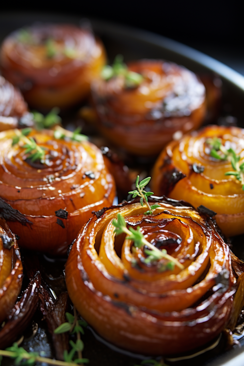 Balsamic Roasted Onions - That Oven Feelin