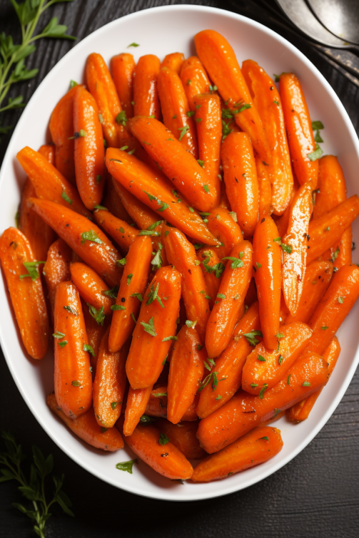 Brown Sugar Honey Glazed Carrots - That Oven Feelin