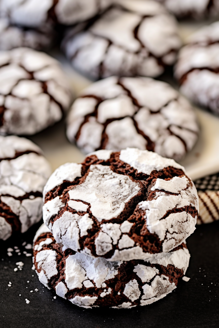Chocolate Crinkle Cookies - That Oven Feelin