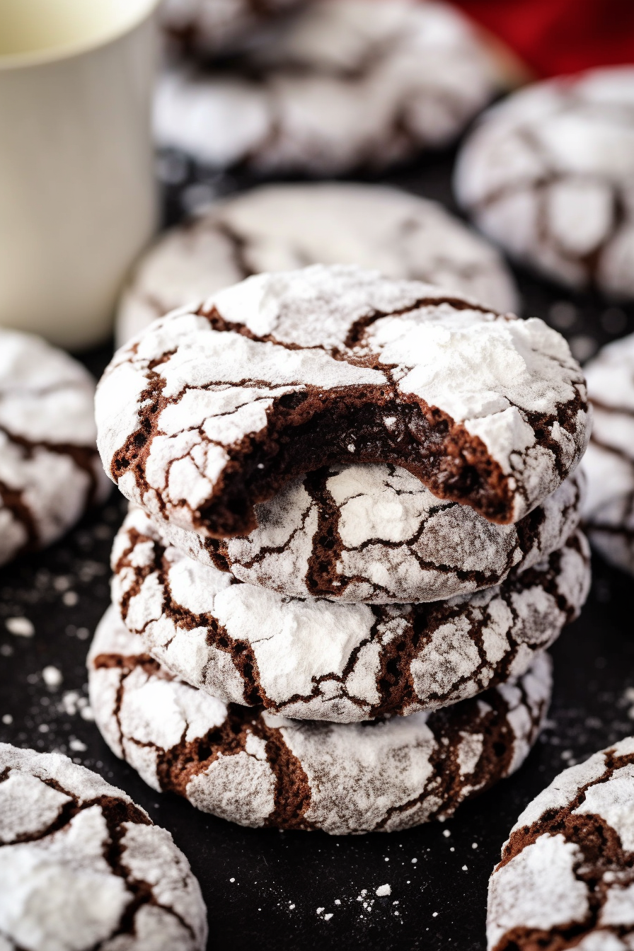 Chocolate Crinkle Cookies - That Oven Feelin