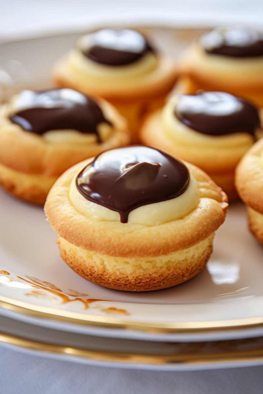 Easy Boston Cream Pie Cookie Bites