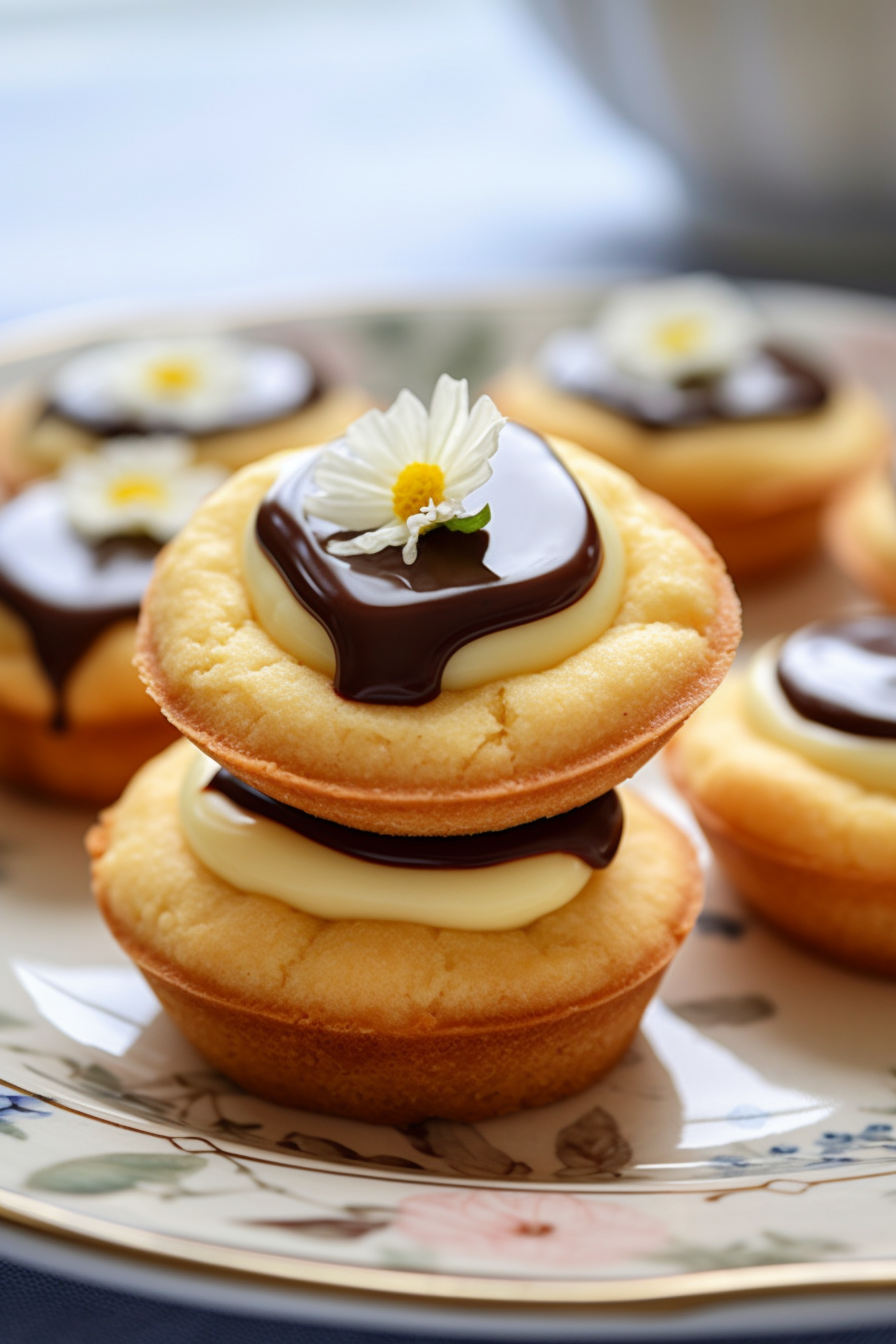 Easy Boston Cream Pie Cookie Bites