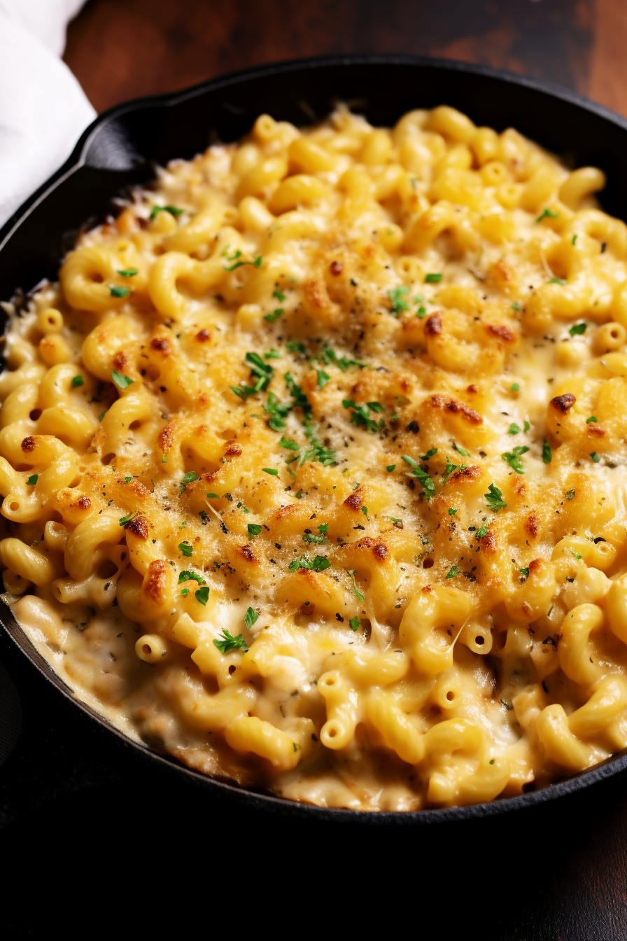 Even though this may be a side, I often eat it as my main because it's so good! 2 French Onion Mac & Cheese