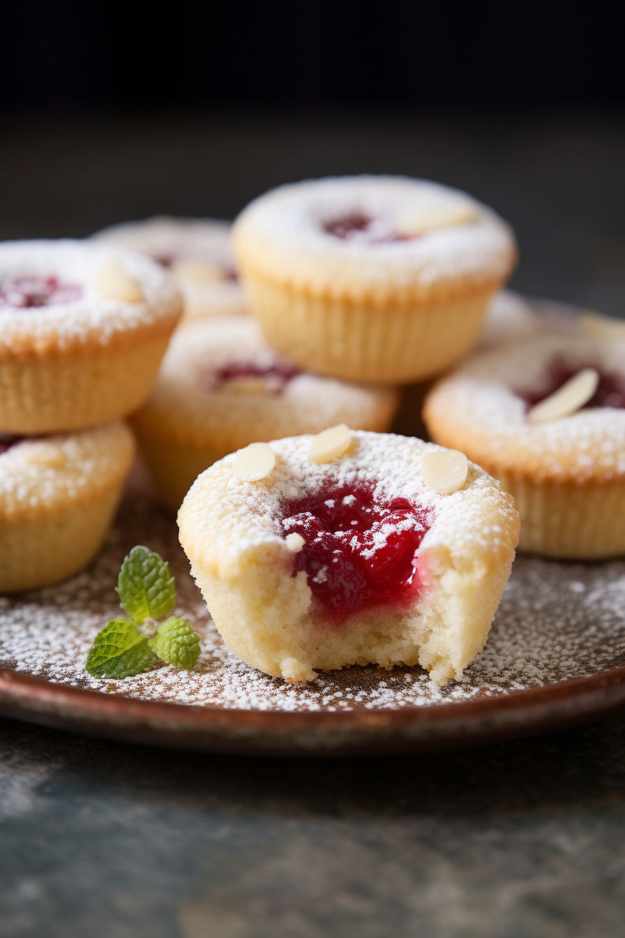 Mini Raspberry Almond Tarts - That Oven Feelin