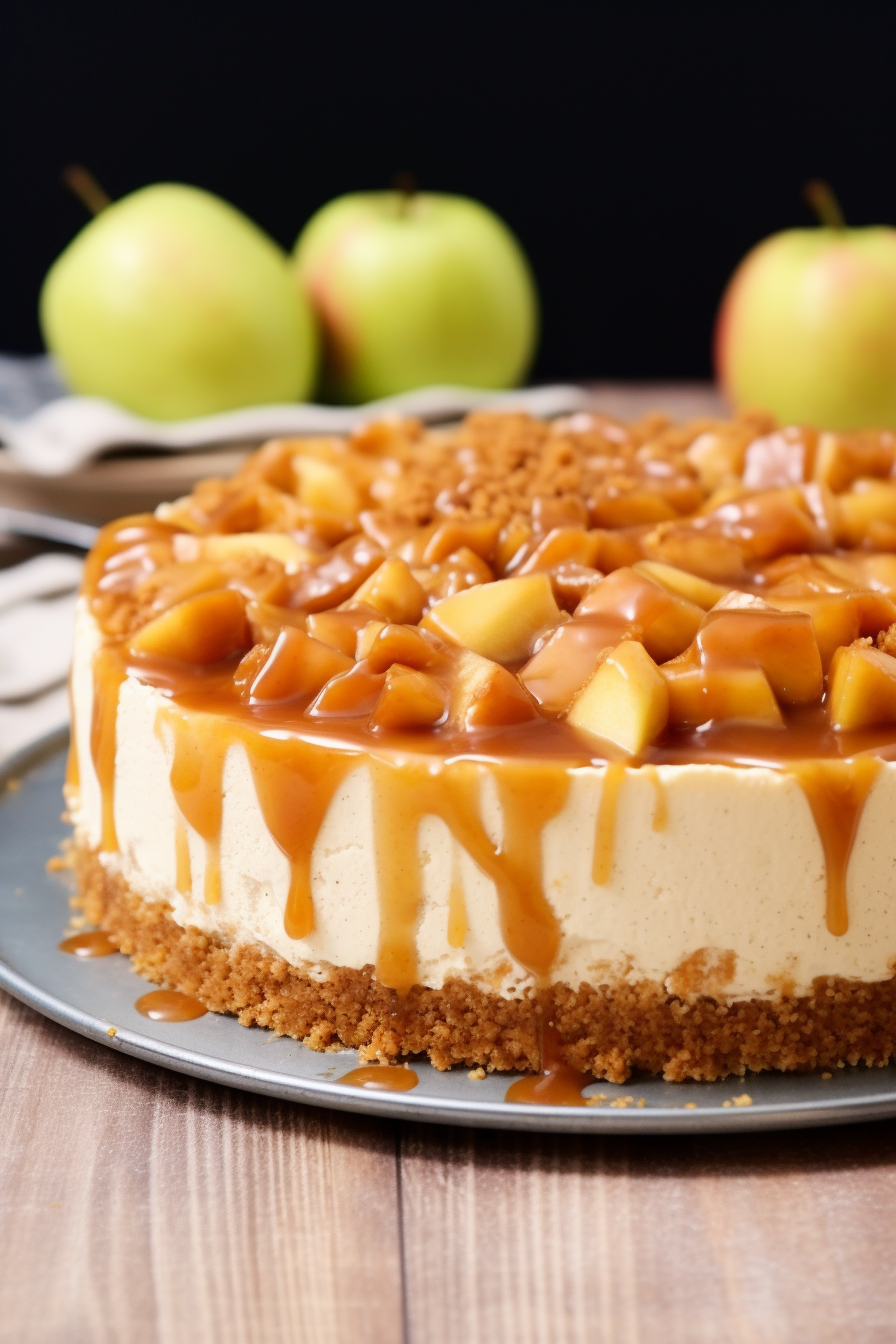 No-Bake Apple Pie Cheesecake - That Oven Feelin