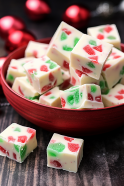 Easy Christmas Gumdrop Nougat Candy - That Oven Feelin