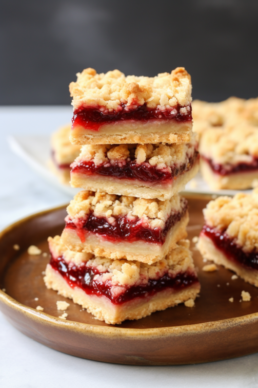 Jam Shortbread Bars - That Oven Feelin