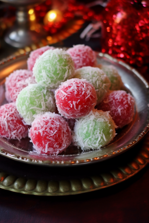 Mom’s Christmas Jello Balls - That Oven Feelin