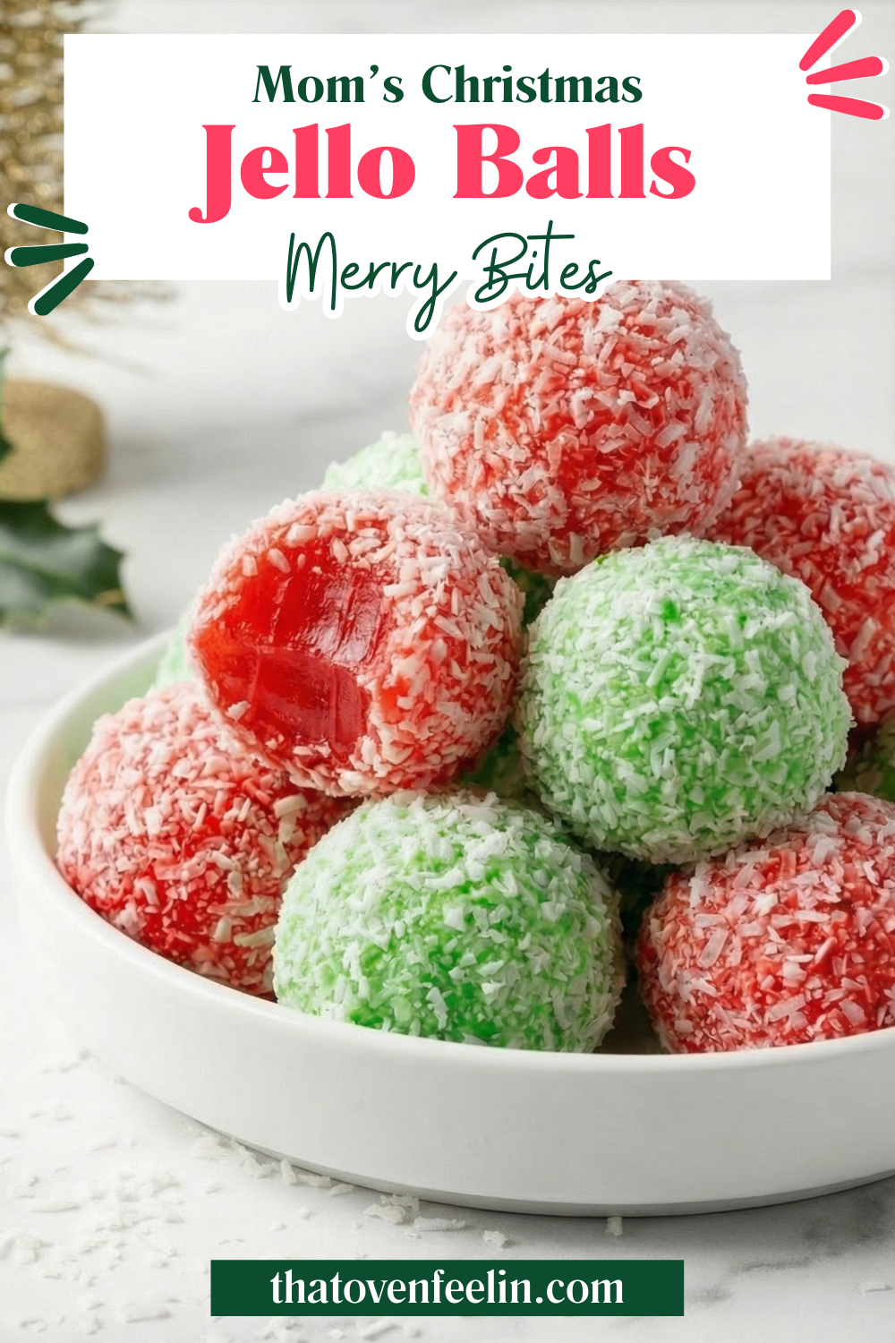 Mom’s Christmas Jello Balls