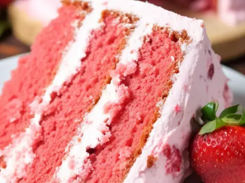 High Altitude Strawberry Shortcake Layer Cake - Curly Girl Kitchen