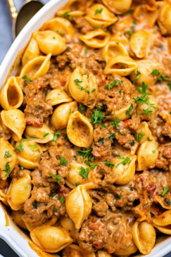 Creamy Beef And Shells - That Oven Feelin