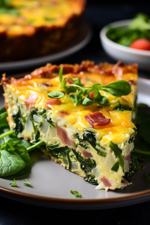 Crustless Spinach Quiche - That Oven Feelin