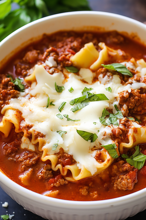 Crockpot Lasagna Soup - That Oven Feelin