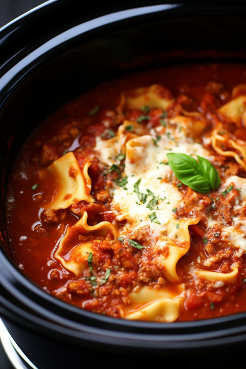 Crockpot Lasagna Soup - That Oven Feelin