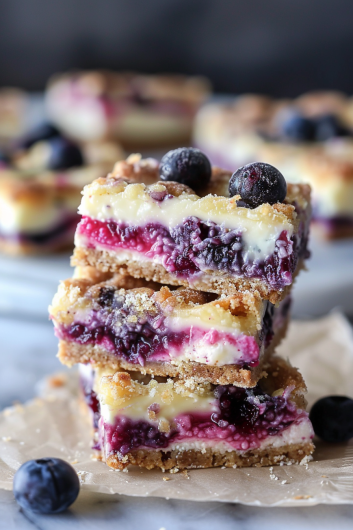 Blueberry Cream Cheese Bars - That Oven Feelin