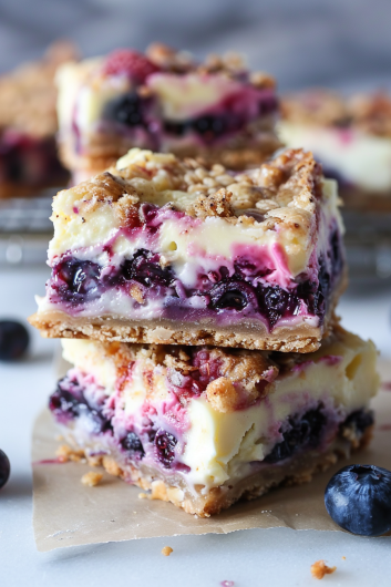 Blueberry Cream Cheese Bars - That Oven Feelin