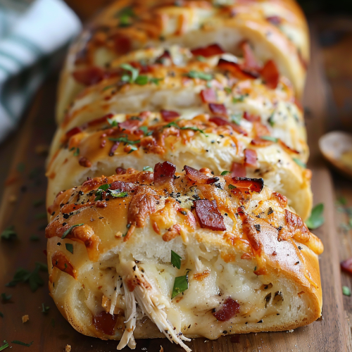 Chicken Bacon Ranch Stromboli - That Oven Feelin