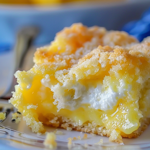 Lemon Cream Cheese Dump Cake