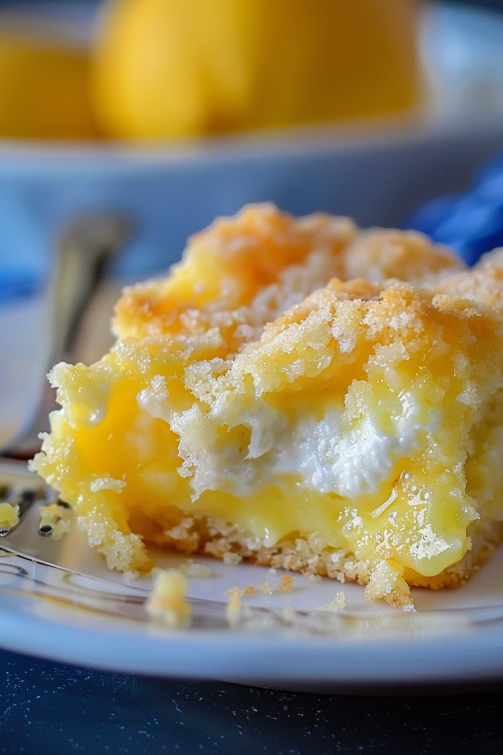 Lemon Cream Cheese Dump Cake That Oven Feelin