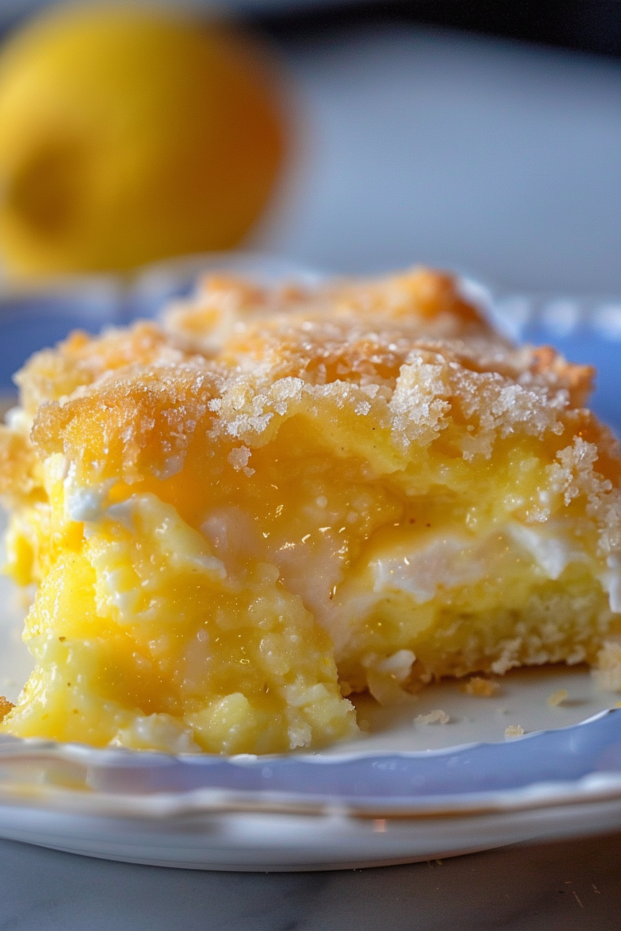 Lemon Cream Cheese Dump Cake