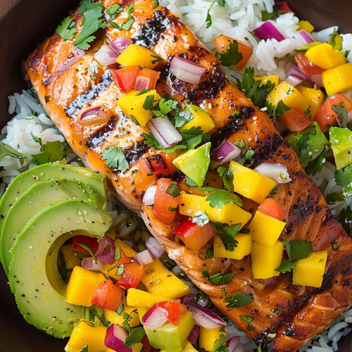 Salmon with Mango Salsa